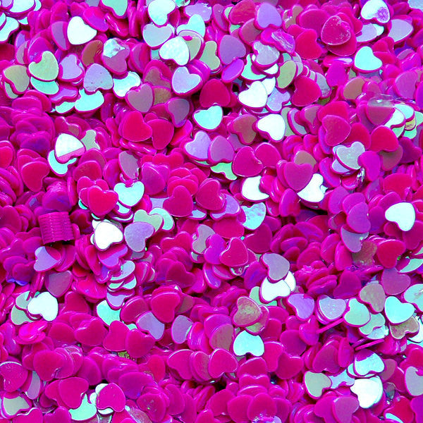 Heart Sprinkles Heart Confetti Sequin Heart Sequin Heart Glitter Fake Toppings Micro Heart (AB Dark Purple / 3mm / 3g) Nailart Deco SPK50