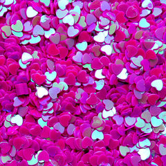 Heart Sprinkles Heart Confetti Sequin Heart Sequin Heart Glitter Fake Toppings Micro Heart (AB Dark Purple / 3mm / 3g) Nailart Deco SPK50