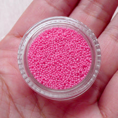Fake Balls Dragees Miniature Cupcake Sugar Sprinkles Microbeads Dollhouse Candy Toppings (Shocking Pink / 7g) Kawaii Caviar Nail Art SPK33