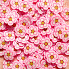 Polymer Clay Cane - Light Pink Flower - for Miniature Food / Dessert / Cake / Ice Cream Sundae Decoration and Nail Art CFW013