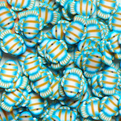 Polymer Clay Cane - Blue and Yellow Tropical Fish - for Miniature Food / Dessert / Cake / Ice Cream Sundae Decoration and Nail Art CAN003