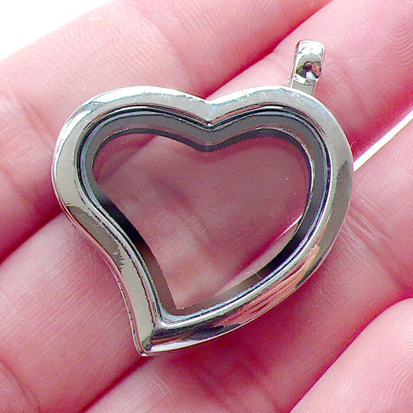 Living Locket Magnet Locket Heart Memory Locket Floating