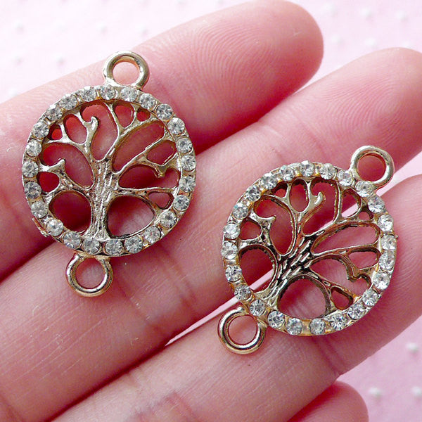 CLEARANCE Sacred Tree of Life Link Charms (2pcs 19mm x 28mm