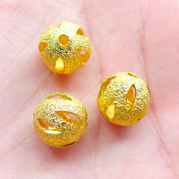 Metallic Gold Silicone Beads  Loose Silicone Beads are available