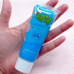 Sillicone Deco Cream / Whipped Cream Clay / Faux Frosting / Fake Icing (Dark Blue / 50ml + 2 Piping Tips) Cute Decoden Kawaii Sweets CLAY23