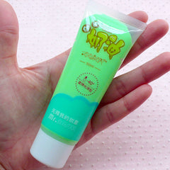 Deco Cream / Sillicone Whipped Cream Clay / Fake Icing / Faux Frosting (Green / 50ml + 2 Piping Tips) Cell Phone Decoration Decoden CLAY27