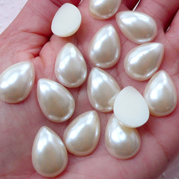 Flat Back Pearls for Nails, 6 Sizes Small Mini Half Round Pearls