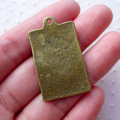 Mother and Son Charms (1pc / 22mm x 37mm / Antique Bronze) Necklace Keychain Handbag Charm Baby Shower Favor Charm New Mom Gift CHM2140