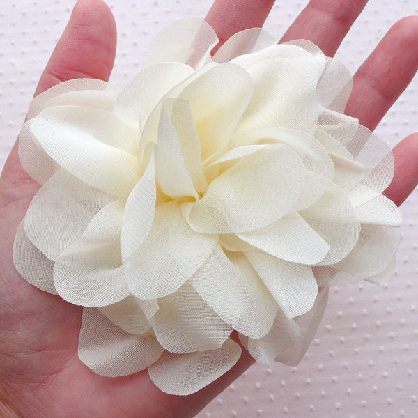 Large Chiffon Peony / Big Puff Flower / Fabric Floral 