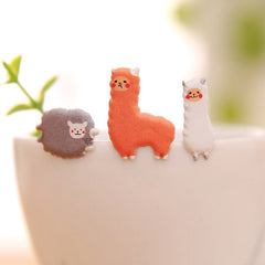 Alpaca and Sheep Puffy Sticker (1 Sheet) Kawaii Animal Scrapbooking Gift Wrap Packaging Diary Deco Collage Card Making Party Decoration S287