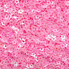 Fake Hollow Star Topping / Star Glitter / Star Sprinkle / Star Confetti / Star Sequin / Micro Star (AB Pink / 3.5mm / 3g) Glitter Root SPK70