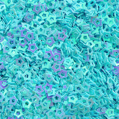 Hollow Star Sprinkle / Star Confetti / Star Sequin / Micro Star / Fake Topping / Star Glitter (AB Blue / 3.5mm / 3g) Mixed Media SPK78