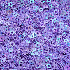 Hollow Star Glitter / Star Sprinkle / Star Confetti / Star Sequin / Micro Star / Fake Topping (AB Purple / 3.5mm / 3g) Nail Decoration SPK64