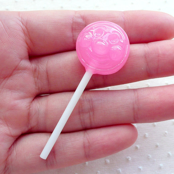 30 pieces lollipop 3D nail charms Kawaii