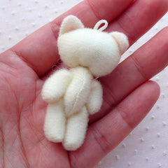 Kawaii Fabric Pig Doll Charm (1pc / 30mm x 50mm) Fabric Animal Doll Charm Handbag Purse Phone Dust Plug Keychain Key Ring Charm CHM2267