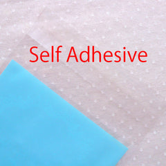 Blue Self Adhesive Plastic Bags / Especially For You Gift Bags w/ Doily & Ribbon Pattern (10cm x 10cm / 20 pcs) Chocolate Food Bags GB134