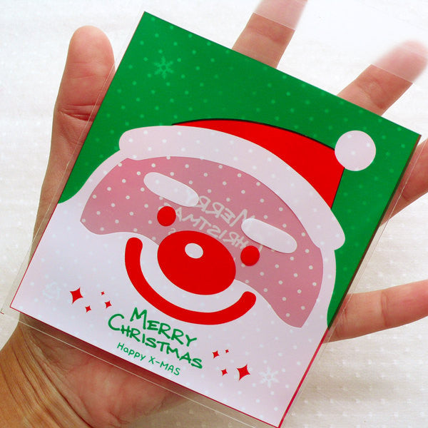 CLEARANCE Santa Claus Cello Bags / Christmas Gift Bags / Holiday Plast | MiniatureSweet | Kawaii Resin Crafts | Decoden Cabochons Supplies | Jewelry Making CLEARANCE Santa Claus Cello Bags / Christmas Gift Bags / Holiday Plast | MiniatureSweet | Kawaii Resin Crafts | Decoden Cabochons Supplies | Jewelry Making