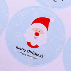 CLEARANCE Santa Claus Stickers / Merry Christmas and Happy New Year Sticker (12pcs) Christmas Party Supplies Card Making Decoration Embellishment S326