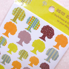 Nature Tree Stickers (6 Sheet / 258pcs) Scrapbooking Planner Calendar Organizer Journal Deco Diary Decoration Card Making Embellishment S335