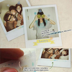 CLEARANCE Party PVC Stickers / Clear Deco Sticker from Korea (6 sheets) Diary Sticker Deco Stickers Card Making Resin Cabochon Making S357