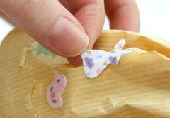 Animal Fabric Stickers (1 Sheet) Home Decoration Party Decor Scrapbooking Favor Packaging Diary Journal Deco Sticker Card Embellishment S364