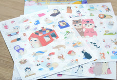 Choo Choo Sweet Deco Sticker / Cute Exotic Shorthair Cats Stickers (4 Sheets) Kawaii Filofax Planner Erin Condren Diary Decoration S384
