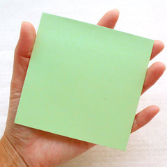 Square Envelopes (10pcs / 10cm x 10cm / 3.93" x 3.93" / Green) Small Card Envelope Lunch Box Notes Tooth Fairy Letter Party Favor S437