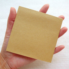 Kraft Square Envelopes / Small Announcement Envelope (10pcs / 10cm x 10cm / 3.93" x 3.93" / Brown) Invitations Packing Mailing Supplies S440