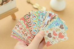 Assorted Retro Label Sticker Mix (52pcs) Home Decor Card Embellishment Collage Diary Journal Filofax Planner Scrapbook Party Supplies S448