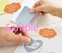 Bubble Speech Scratch Off Stickers  / Scratch Off Label (5pcs / 77mm x 77mm / Grey Silver) Discount Card Making Secret Conversation S452