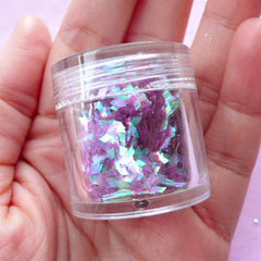 Diamond Confetti / Nail Art Glitter / Small Translucent Iridescent Flakes / Rhombic Sprinkles (AB Purple) Resin Craft Embellishment SPK123