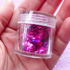 Nail Art Diamond Confetti / Little Rhombic Sprinkles / Nail Art Glitter Flakes (Magenta) Resin Jewellery Making Glitter Root Supplies SPK132