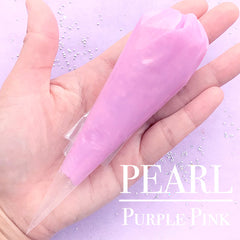 Pearlescence Whip Cream | Pearl Deco Cream | Fake Frosting | Sweets Decoden | Kawaii Craft Supplies (50g or 100g / Purple Pink)