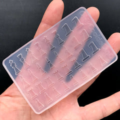 Resin Pendant Mold, Irregular Faceted Rectangular Silicone Mold, Cle, MiniatureSweet, Kawaii Resin Crafts, Decoden Cabochons Supplies