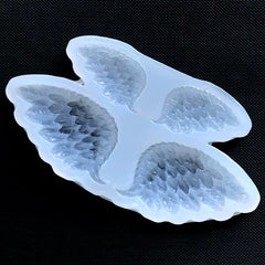 Pegasus Wing Silicone Mold | Angel Wings Clear Mold for UV Resin Art | Magical Girl Jewelry DIY | Kawaii Craft Supplies (32mm and 45mm)