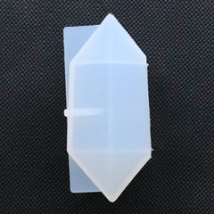 Crystal Point Silicone Mold | Faceted Quartz Shard Mould | Resin Jewelry Making | Soft Clear Mold for UV Resin (27mm x 45mm)