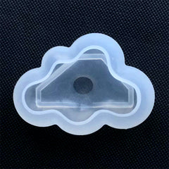 Small Cloud Silicone Mold | Kawaii Puffy Cloud Mold | Clear Mold for UV Resin | Epoxy Resin Craft Supplies (45mm x 31mm)