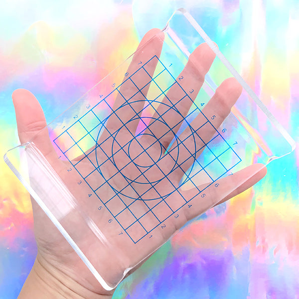 Polymer Clay Pressing Tool with Guides Clay Presser with Measurement