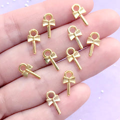 Kawaii Eye Pins with Bow, Glue On Eye Hooks, Hook Bails, Cute Jewel, MiniatureSweet, Kawaii Resin Crafts, Decoden Cabochons Supplies