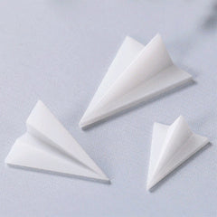 3D Paper Aeroplane Resin Inclusion | Paper Plane Embellishments for Resin Crafts | Resin Jewellery Supplies (2 pcs / 11mm x 16mm)