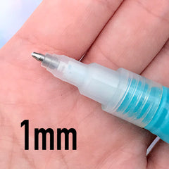 Kuretake 2 Way Glue | 1mm Fine Ball Point Glue Pen | Gold Foil Gold Leaf Transfer Glue | Foil Calligraphy | Adhesive for Craft