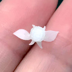 3D Rose Flower Resin Inclusions | Miniature Floral Embellishments for Resin Art (2 pcs / 12mm x 20mm)