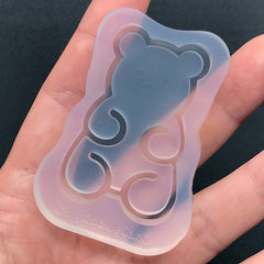 Kawaii Bear Shaker Silicone Mold | Cute Animal Shaker Charm DIY | Shake Shake Cabochon Making | Decoden Supplies (32mm x 50mm)