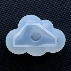 Small Cloud Silicone Mold | Kawaii Puffy Cloud Mold | Clear Mold for UV Resin | Epoxy Resin Craft Supplies (45mm x 31mm)