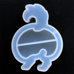 Dog Butt Resin Shaker Charm Silicone Mold | Animal Butt Mould | Kawaii Jewellery DIY | Resin Craft Supplies (51mm x 68mm)