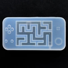 Game Console Maze Silicone Mold | Kawaii Shaker Charm DIY | Kawaii Resin Cabochon Making | UV Resin Jewellery Supplies (90mm x 45mm)