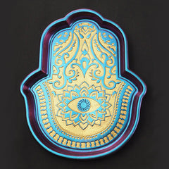 Hamsa Hand Trinket Tray Silicone Mold for Resin Art | Fatima Palm Trinket Dish Mould | Home Decor (122mm x 150mm)