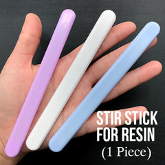 Reusable Stir Stick with Embedded Acrylic Core for Resin Craft | Silicone Mixing Tool for Resin Art | Essential Resin Tool (13mm x 140mm)
