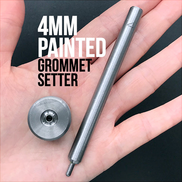 4mm Painted Grommet Setter | Hammer Handsetter for Eyelets | Leather Tool | Kawaii Craft Supplies