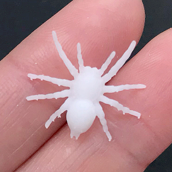 Mini Spider Figurine | 3D Printed Insect Inclusion for Resin Jewellery Making | Halloween Decoration | Resin Craft Supplies (1 piece / 19mm x 15mm)